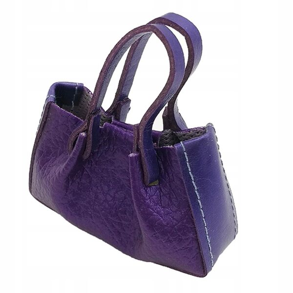 Torebka en cuir PU pour poupées violettes 1/6 BJD Blythe Licca Momoko
