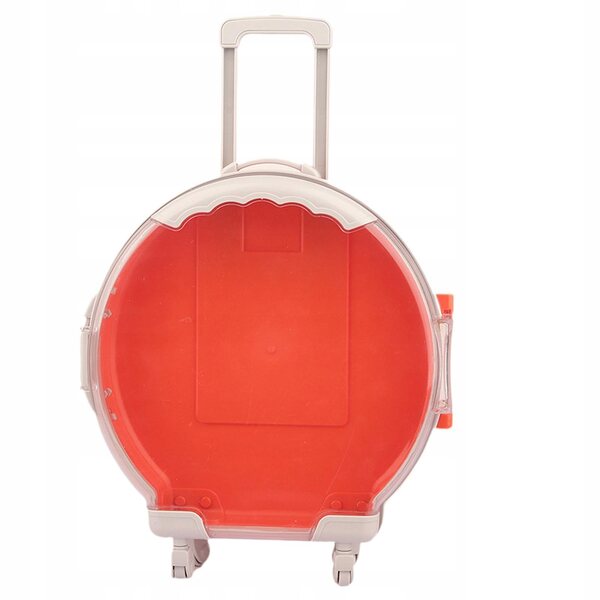 Koffer mit Zubehör für 45 cm große Puppe, orangefarbenes Spielset für Kinder