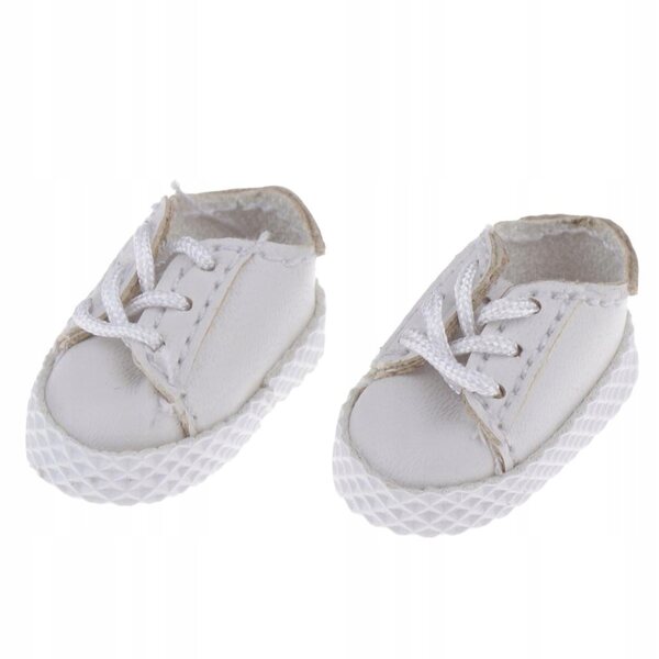 Scarpe Sneakers in PU Argento per Bambole 1:12 Ob11 BJD 6 cm Moda Casual