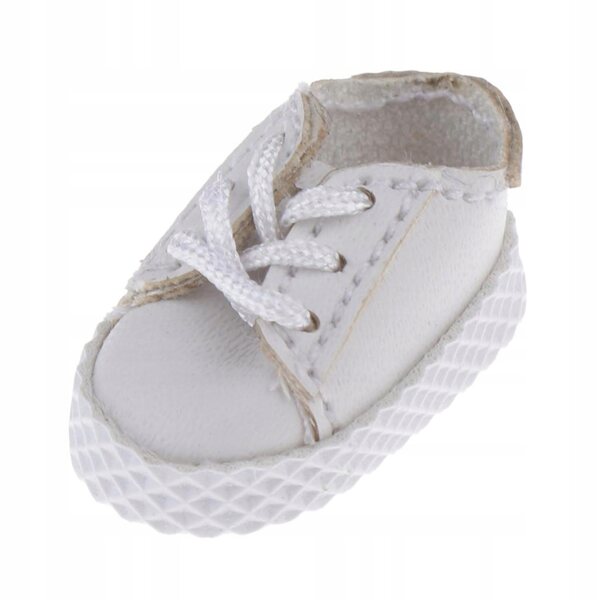 Scarpe Sneakers in PU Argento per Bambole 1:12 Ob11 BJD 6 cm Moda Casual