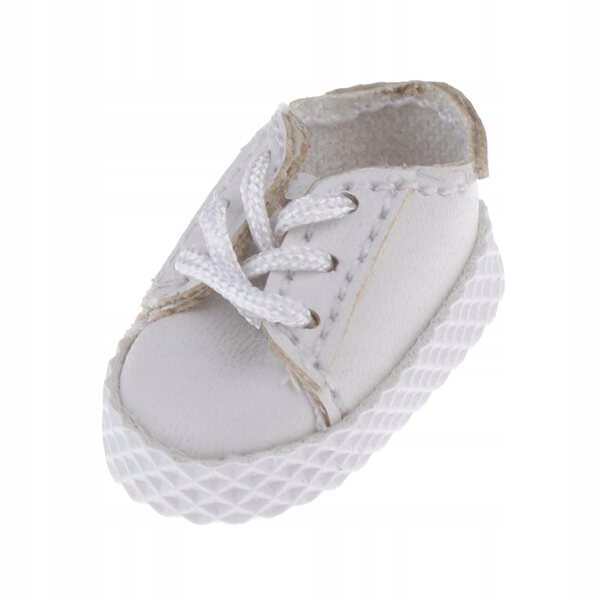 Scarpe Sneakers in PU Argento per Bambole 1:12 Ob11 BJD 6 cm Moda Casual