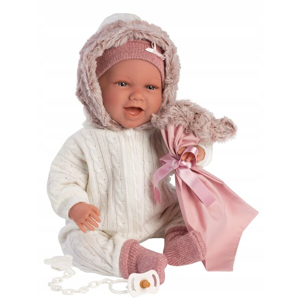Llorens Kleidung M740-78 für neugeborene Puppen 40–42 cm, 3 Stück