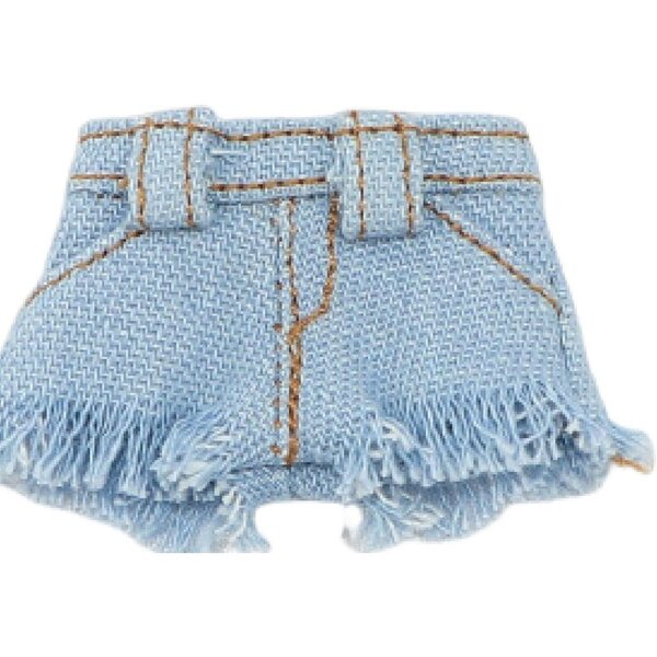 Pantaloncini miniatura in jeans per bambole BJD 1/12, accessorio estivo casual