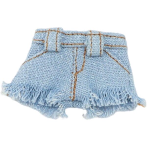 Pantaloncini miniatura in jeans per bambole BJD 1/12, accessorio estivo casual