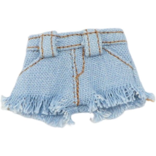 Pantaloncini miniatura in jeans per bambole BJD 1/12, accessorio estivo casual