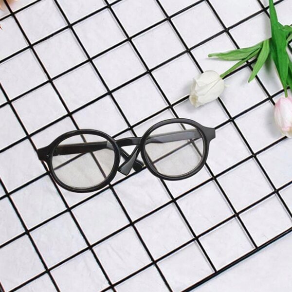DIY Mini-Puppenbrille, schwarzes Zubehör zum Dekorieren und Anziehen von Puppen