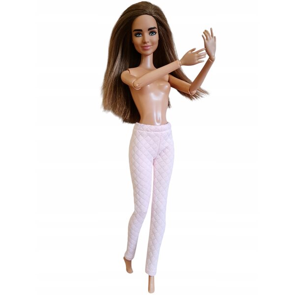 Babyrosa gesteppte Röhrenhose für klassische Modellpuppe