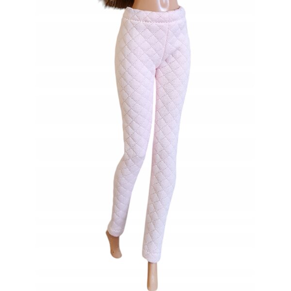 Babyrosa gesteppte Röhrenhose für klassische Modellpuppe