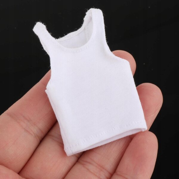 Kamizelka bianca per figure uomo 1/12 - accessorio abbigliamento action figure 6 pollici