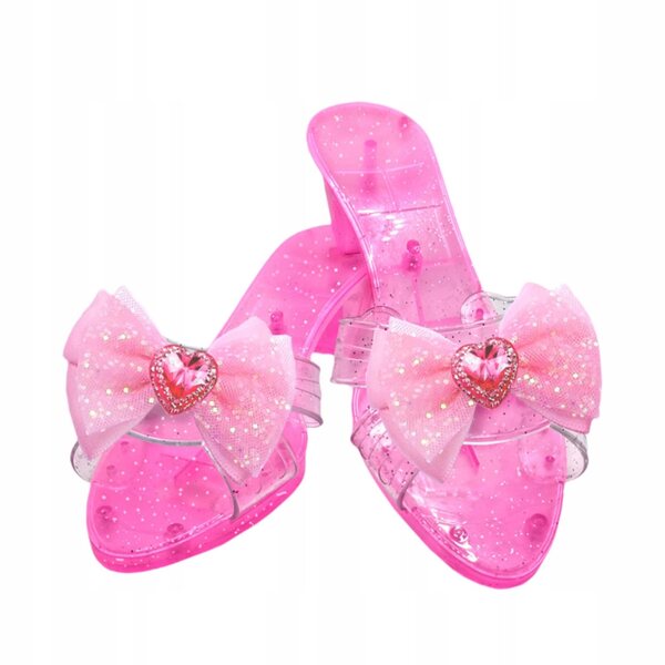 Scarpe da Principessa con Zeppa Decor Pink Multifunzione per Bambine 3+