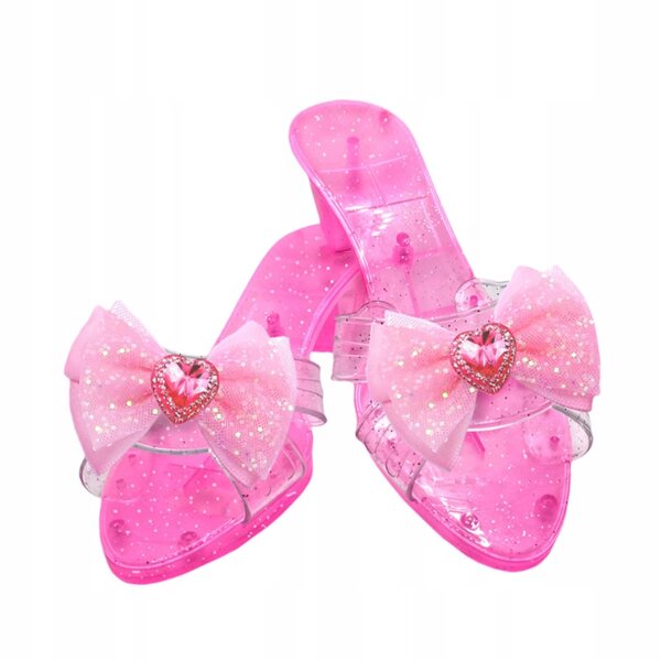 Scarpe da Principessa con Zeppa Decor Pink Multifunzione per Bambine 3+