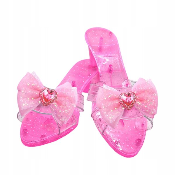 Scarpe da Principessa con Zeppa Decor Pink Multifunzione per Bambine 3+