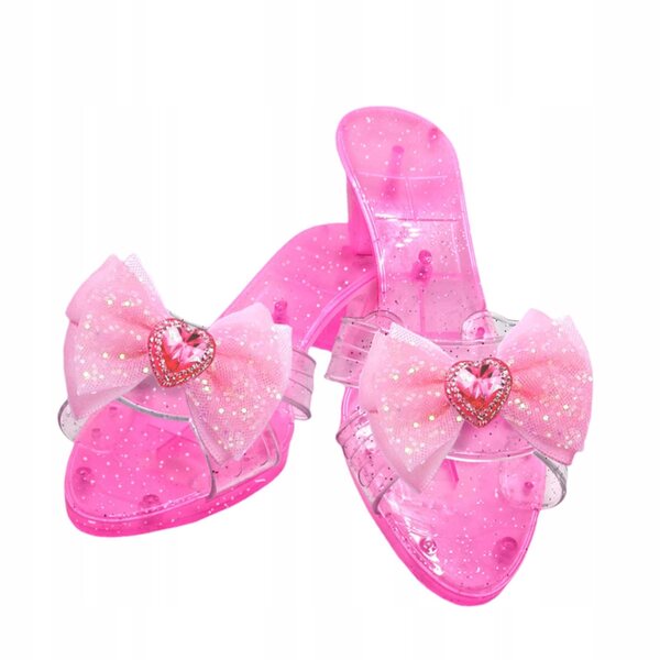 Scarpe da Principessa con Zeppa Decor Pink Multifunzione per Bambine 3+