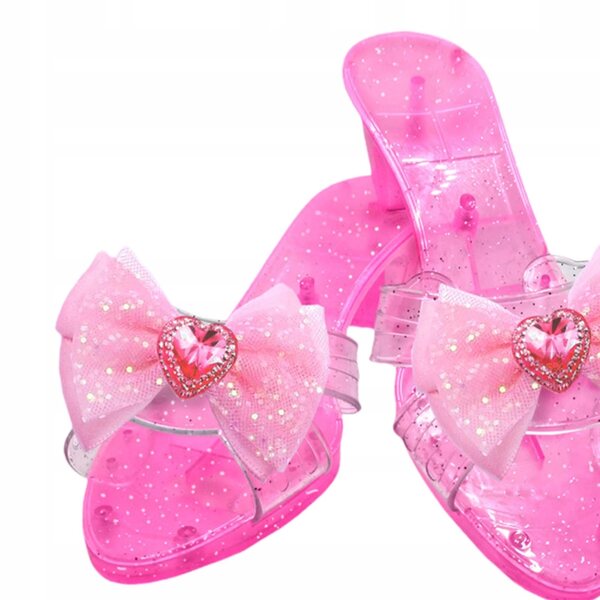 Scarpe da Principessa con Zeppa Decor Pink Multifunzione per Bambine 3+