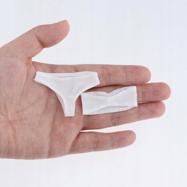 1/6 weibliches Unterwäsche-Kleidungsset für Actionfigur 12 Zoll weiß