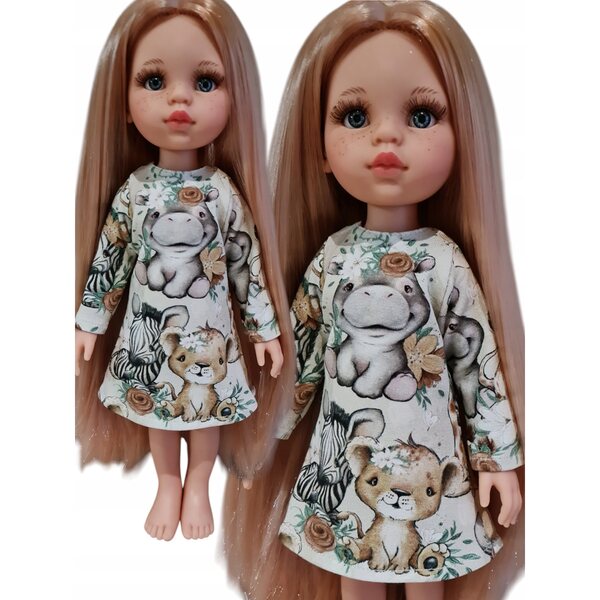 Paola Reina Langarm-Puppenkleid – Kleidung für eine 32 cm große Puppe