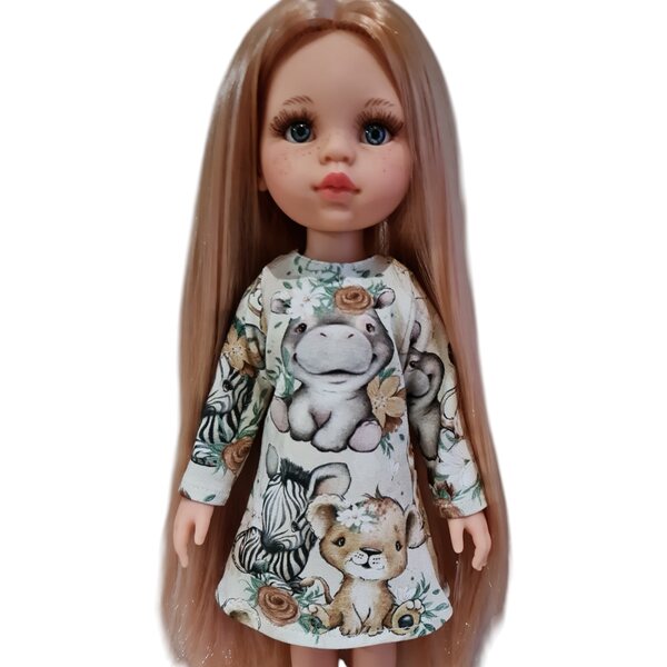 Paola Reina Langarm-Puppenkleid – Kleidung für eine 32 cm große Puppe