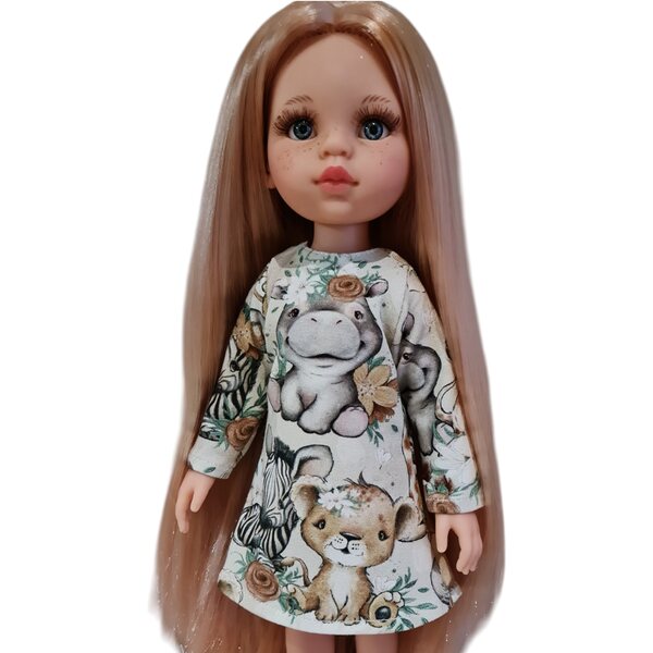 Paola Reina Langarm-Puppenkleid – Kleidung für eine 32 cm große Puppe