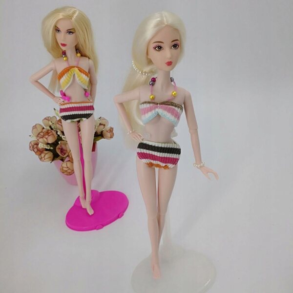 Set 3 Costumi da Bagno Bikini per Bambole 1/6 - Accessori Moda Estiva