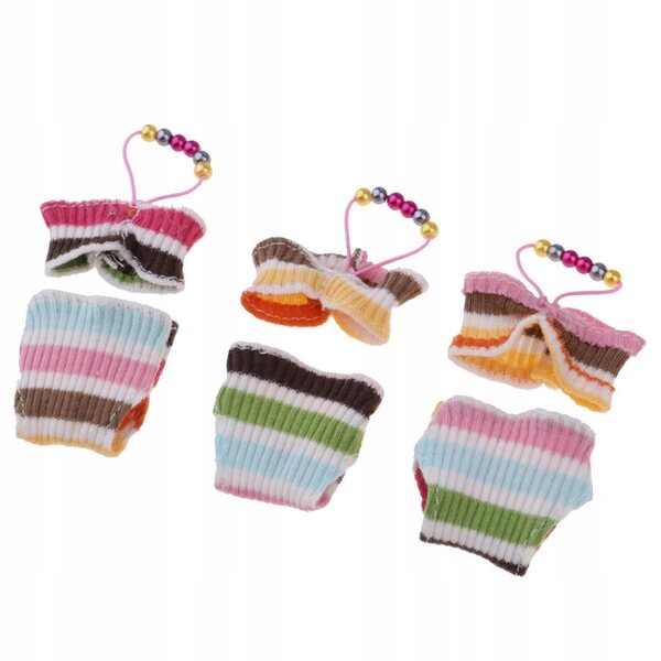 Set 3 Costumi da Bagno Bikini per Bambole 1/6 - Accessori Moda Estiva
