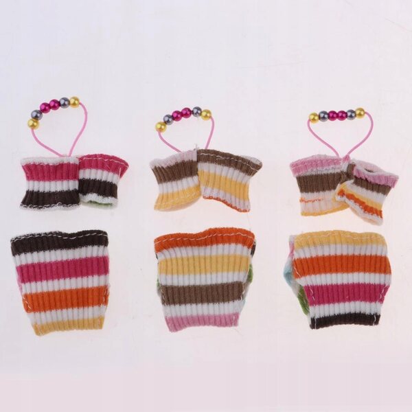 Set 3 Costumi da Bagno Bikini per Bambole 1/6 - Accessori Moda Estiva