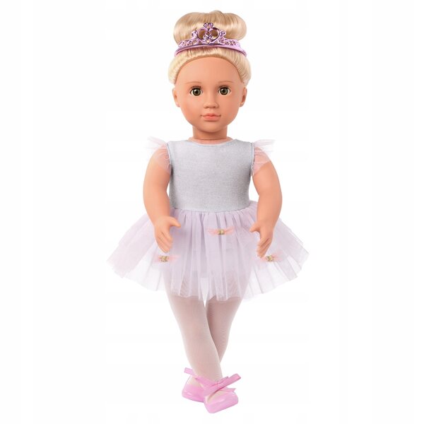 Our Generation Tutu Cute: Completo da Ballerina per Bambole 46 cm Grigio e Bianco