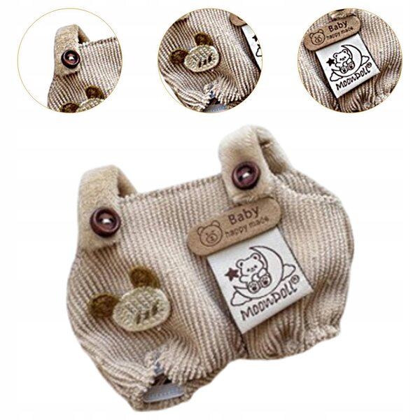 Pantaloni miniatura in tessuto morbido per bambole da 17 cm, accessorio per DIY