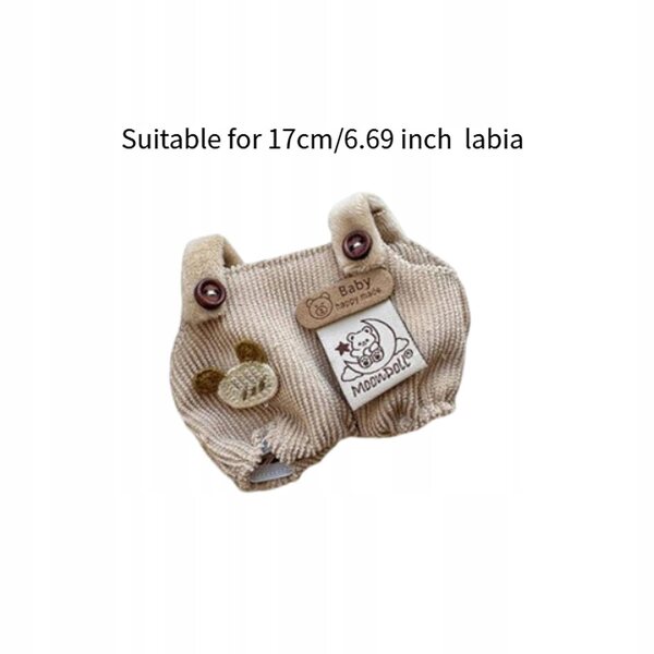 Pantaloni miniatura in tessuto morbido per bambole da 17 cm, accessorio per DIY