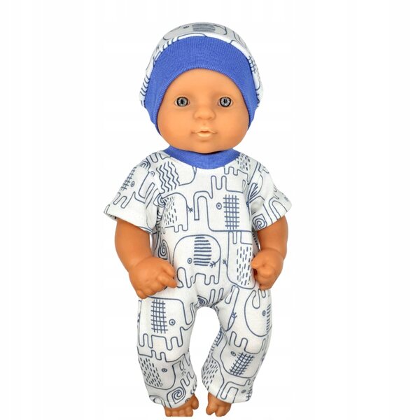 Baumwollpyjacyk für 30 cm große Puppe – hochwertige Kleidung