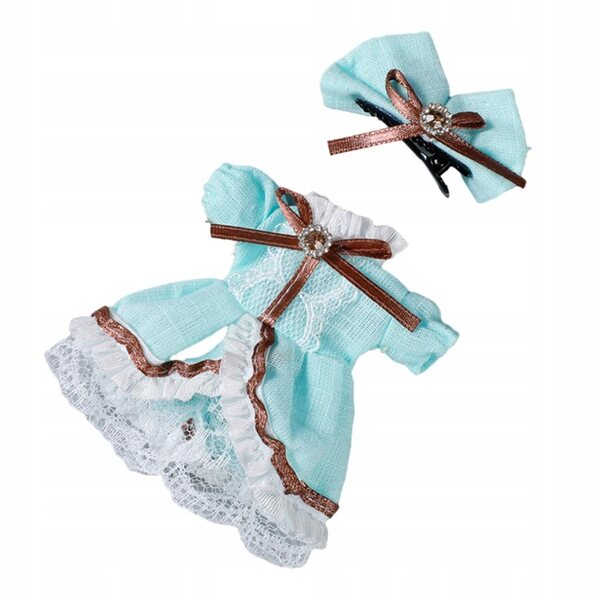 Set abiti in tessuto per bambole da 14 cm - vestiti quotidiani per bambole BJD