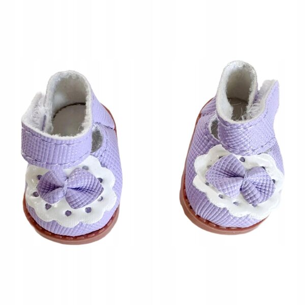 17cm Puppenschuhe, weich, bunt, Kunstleder, perfekt als Geschenk für Kinder