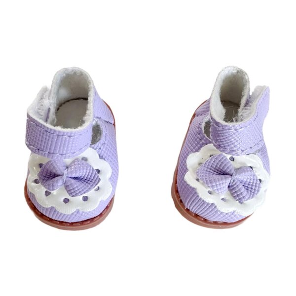 17cm Puppenschuhe, weich, bunt, Kunstleder, perfekt als Geschenk für Kinder