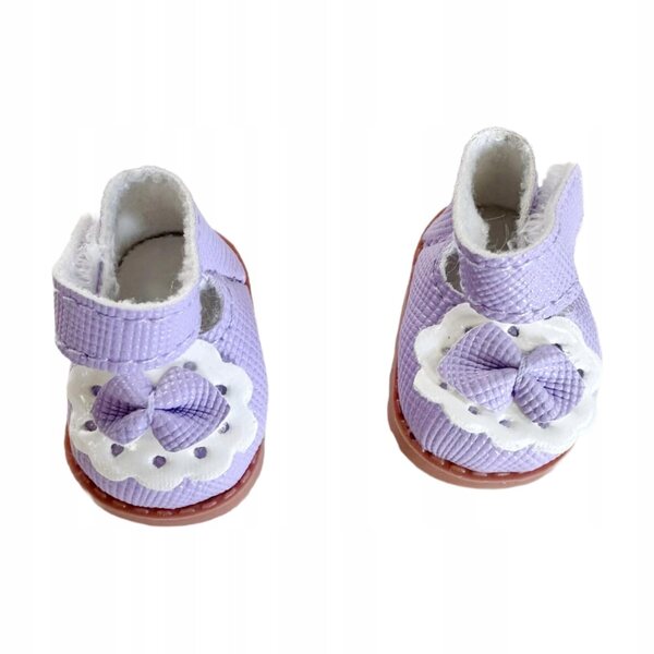 17cm Puppenschuhe, weich, bunt, Kunstleder, perfekt als Geschenk für Kinder