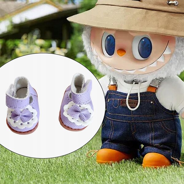 17cm Puppenschuhe, weich, bunt, Kunstleder, perfekt als Geschenk für Kinder