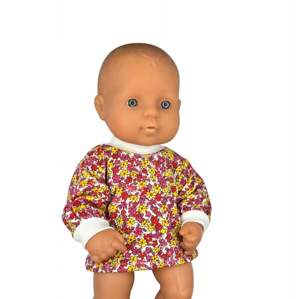 Eine Ganzjahresbluse für eine 30 cm große Puppe – sichere und farbenfrohe Kleidung