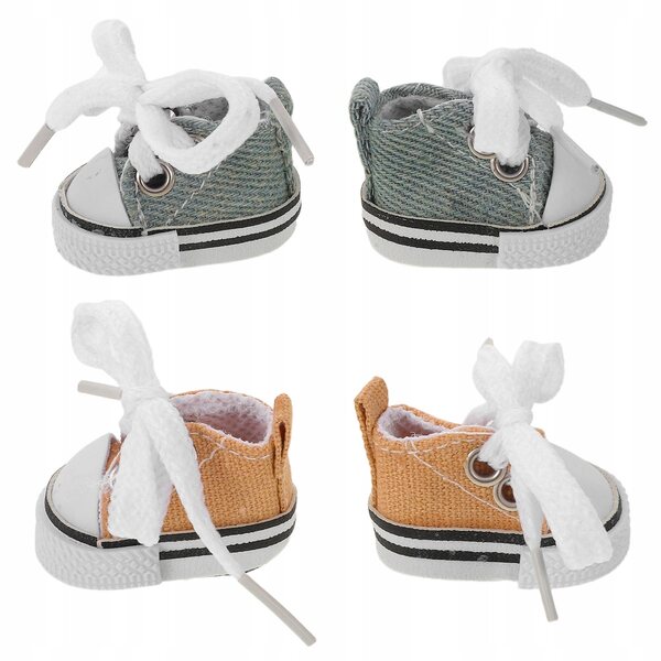 Mini scarpe per bambole 2 paia colorate per giochi di travestimento creativi
