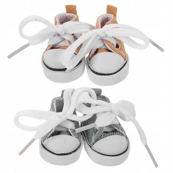 Mini scarpe per bambole 2 paia colorate per giochi di travestimento creativi