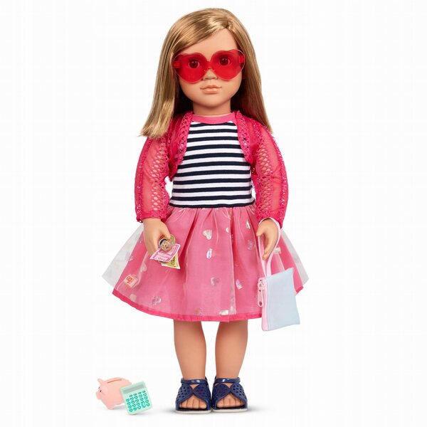Set vestiti deluxe Our Generation Pretty Penny con accessori e salvadanaio
