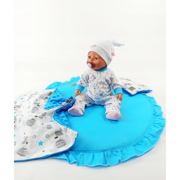 Ein Kegel mit weicher und multifunktionaler Puppenmatte 42-45 cm