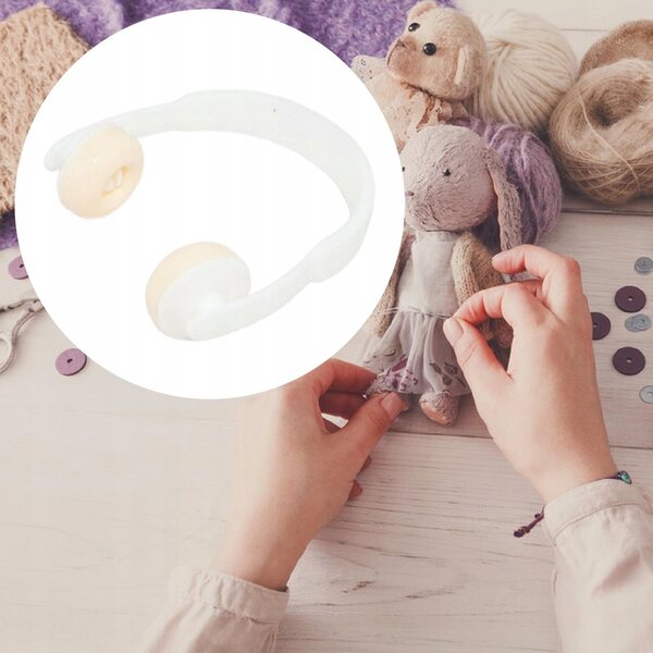 Mini cuffie bianche per bambole BJD, accessorio realistico e versatile