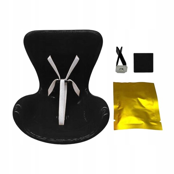 Fotelino per bambole nero in materiale PP resistente con profumo e design creativo