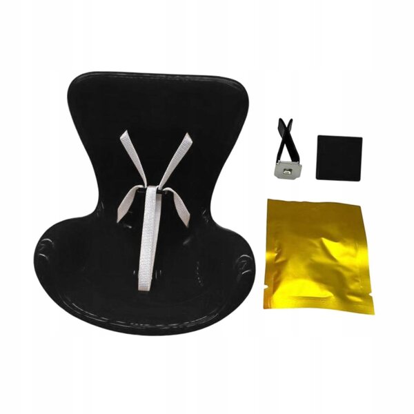 Fotelino per bambole nero in materiale PP resistente con profumo e design creativo