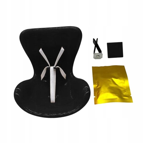 Fotelino per bambole nero in materiale PP resistente con profumo e design creativo