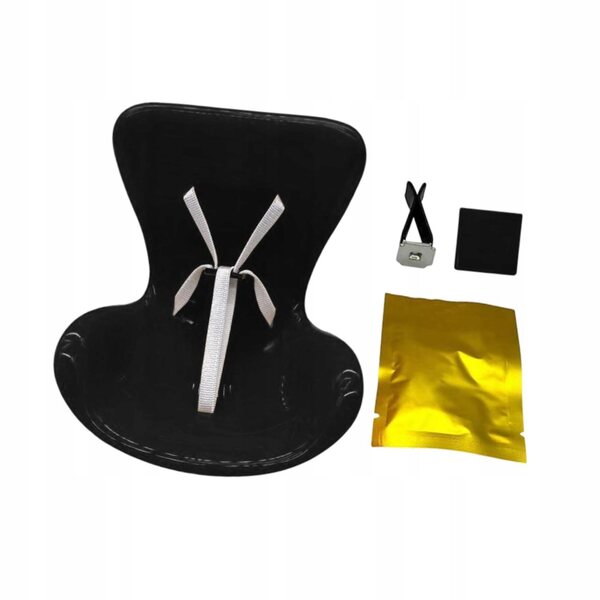 Fotelino per bambole nero in materiale PP resistente con profumo e design creativo