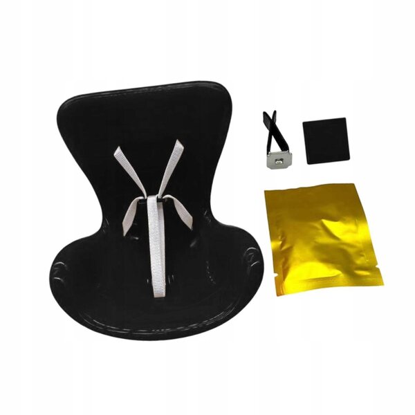 Fotelino per bambole nero in materiale PP resistente con profumo e design creativo