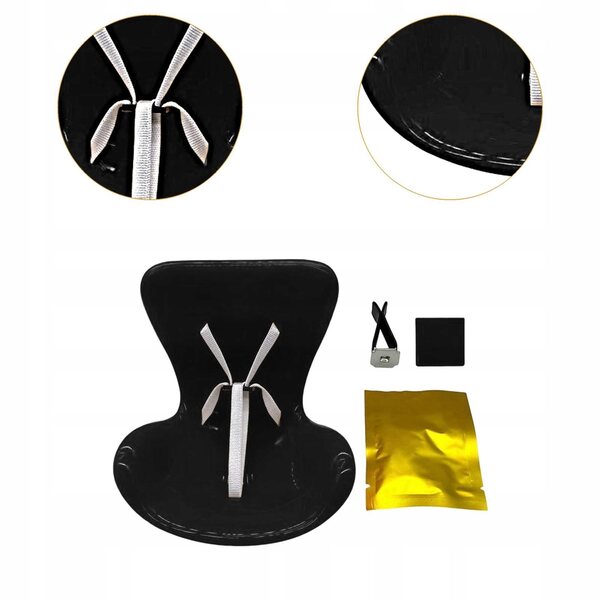 Fotelino per bambole nero in materiale PP resistente con profumo e design creativo