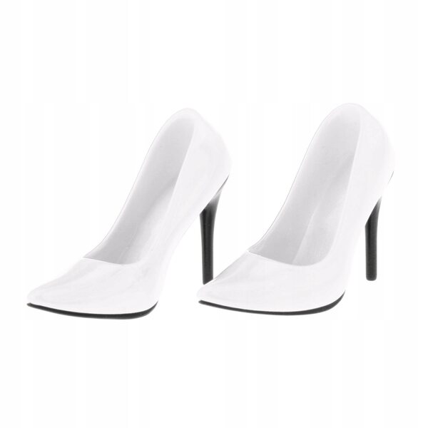 Klassische 1/6-Stiletto-Absatz-Schuhe für weibliche Figuren, 12 Zoll, Weiß