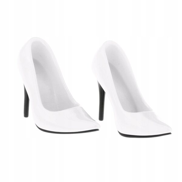 Klassische 1/6-Stiletto-Absatz-Schuhe für weibliche Figuren, 12 Zoll, Weiß