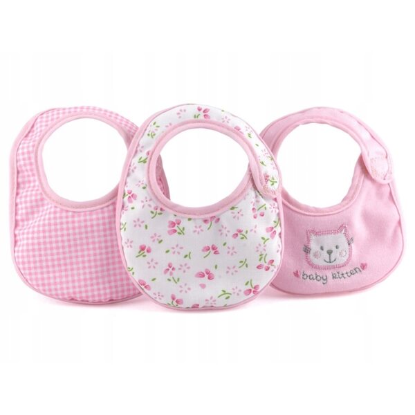 Dolls World 3-teiliges Puppenschlafset aus hochwertigem Stoff