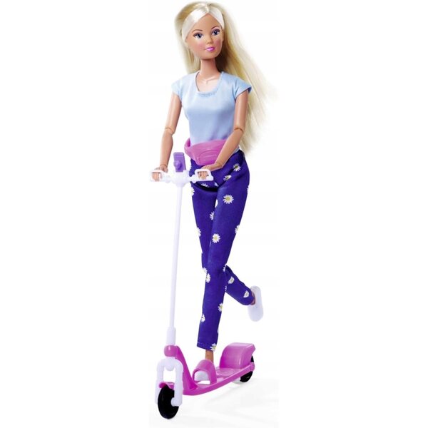 Steffi Love Scooter Fun - Bambola 29 cm con monopattino e accessori fashion